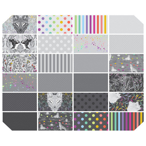 PRE ORDER OCTOBER 2025 - Graywork - Fat Quarter Bundle - Tula Pink Image 1