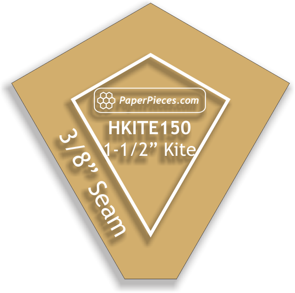 1 Hexagon Kites - 3/8 Seam Acrylic Template – Troll Brothers