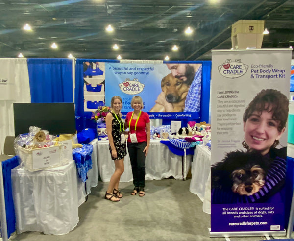 CARE CRADLE booth at the AVMA Convention 2022