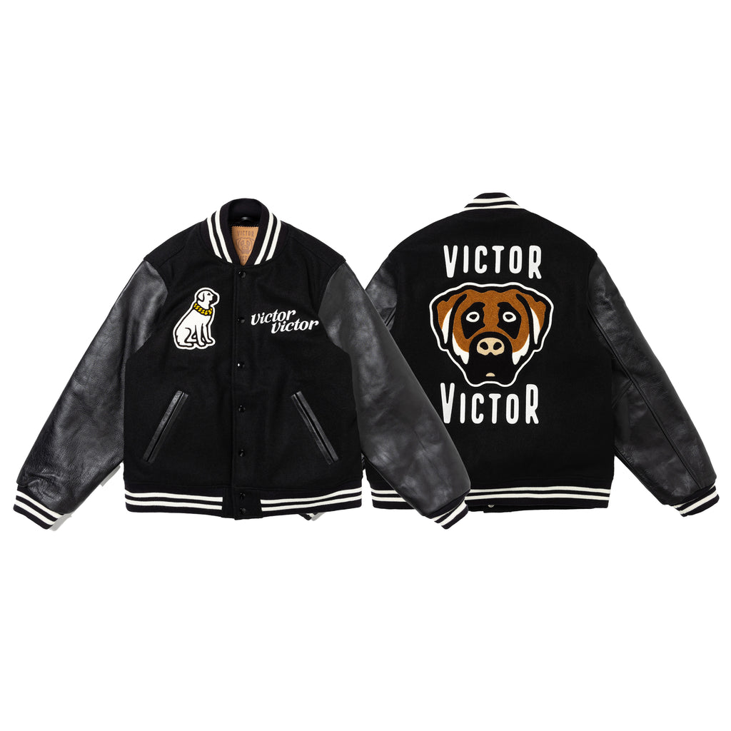 Victor victor worldwide varsity jacket付属品なし - スタジャン