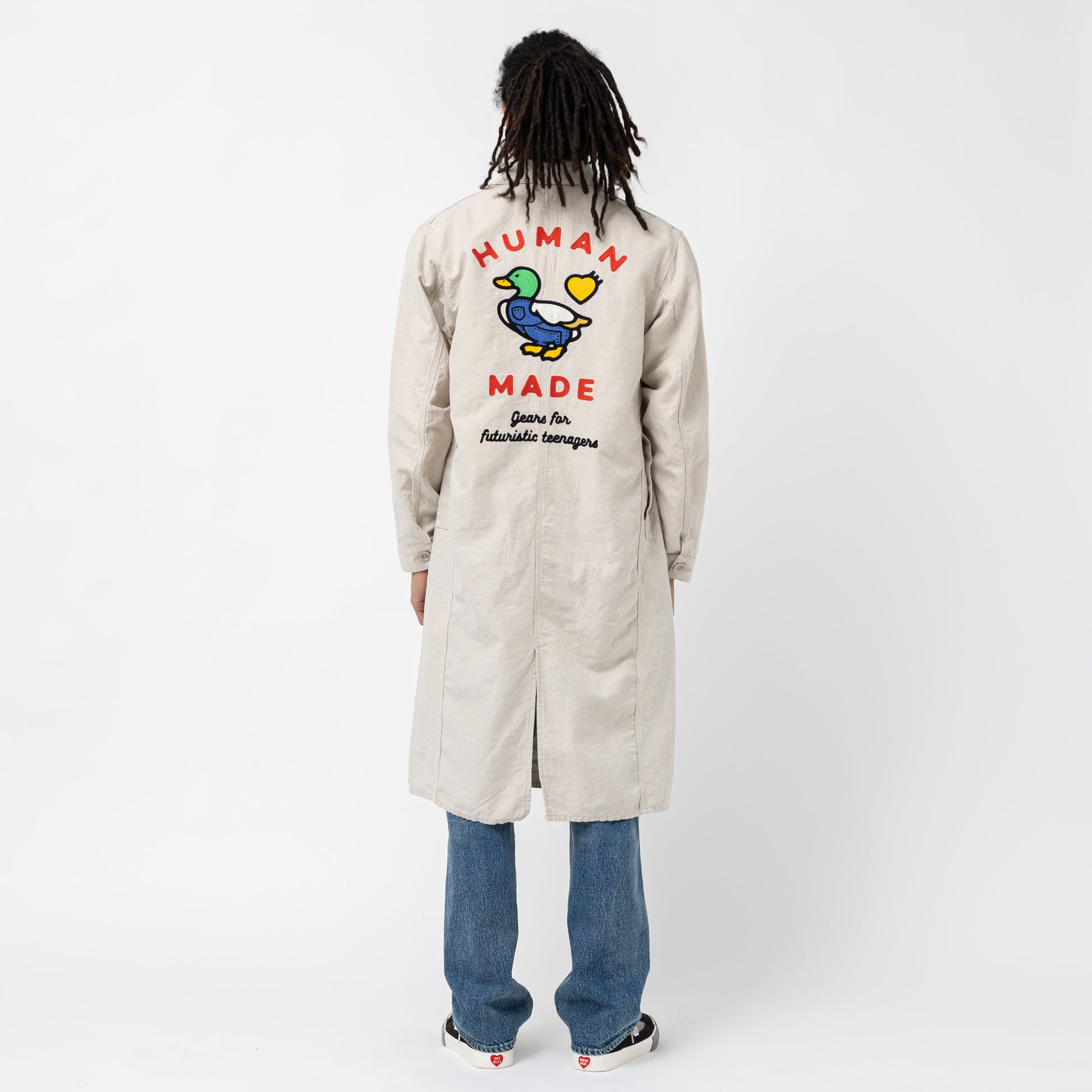 肌触りがいい 新品未使用 human made ハンバーガー刺繍ロングショップ