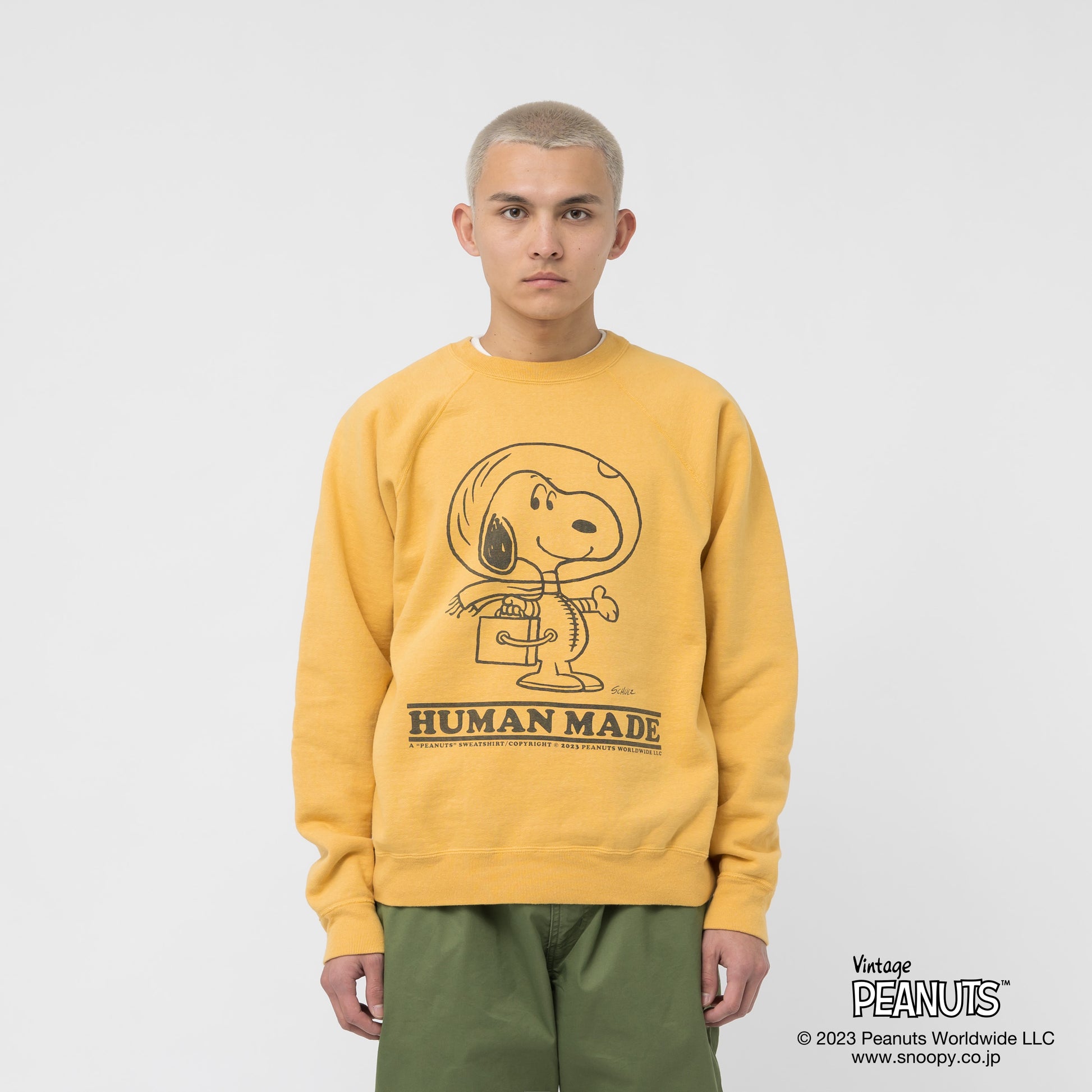 HUMAN MADE PEANUTS SWEATSHIRT #1 BLUE L | www.mdrusa.com