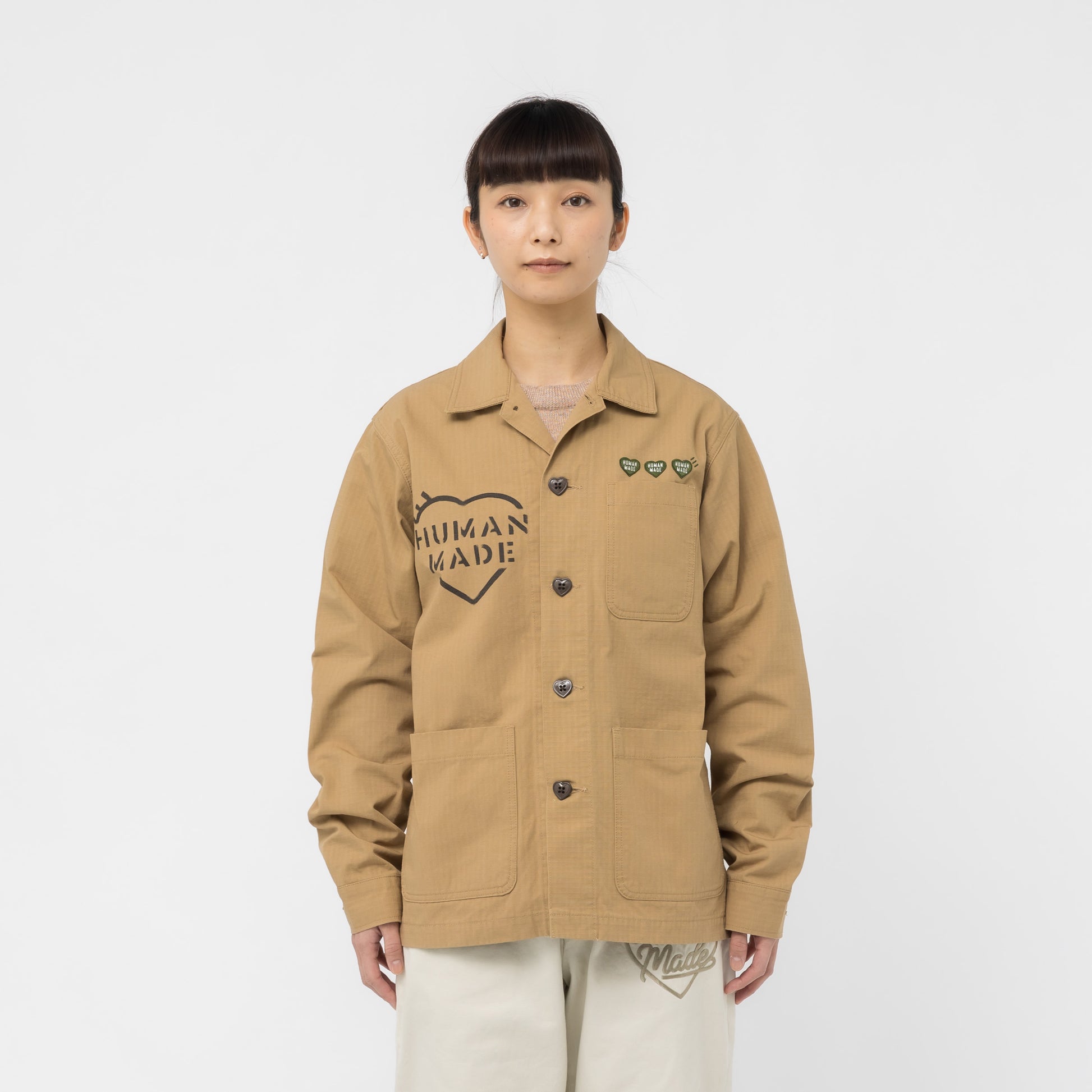 サイズL HUMAN MADE MILITARY OVERSHIRT - ミリタリージャケット