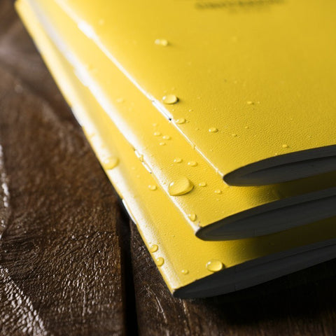 Rite in the Rain No.371FX-M Mini Stapled Notebook Universal Yellow Pack of 3