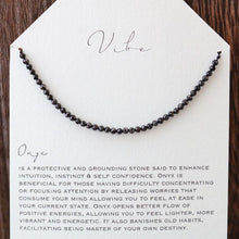 Vibe Beaded Necklace  |  Onyx