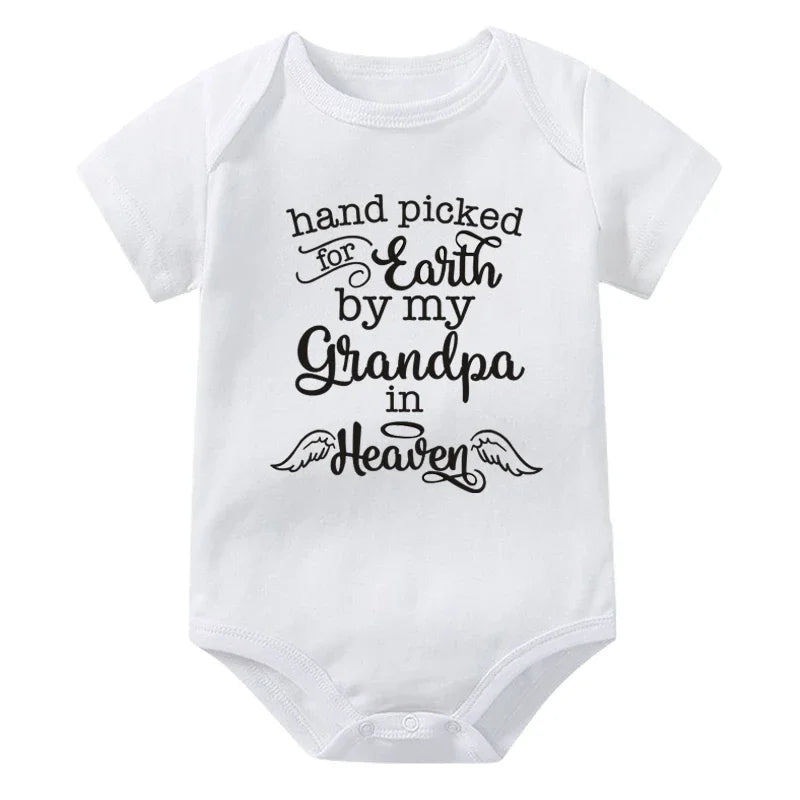 Hand Picked for Earth By My Grandpa in Heaven Onesie
