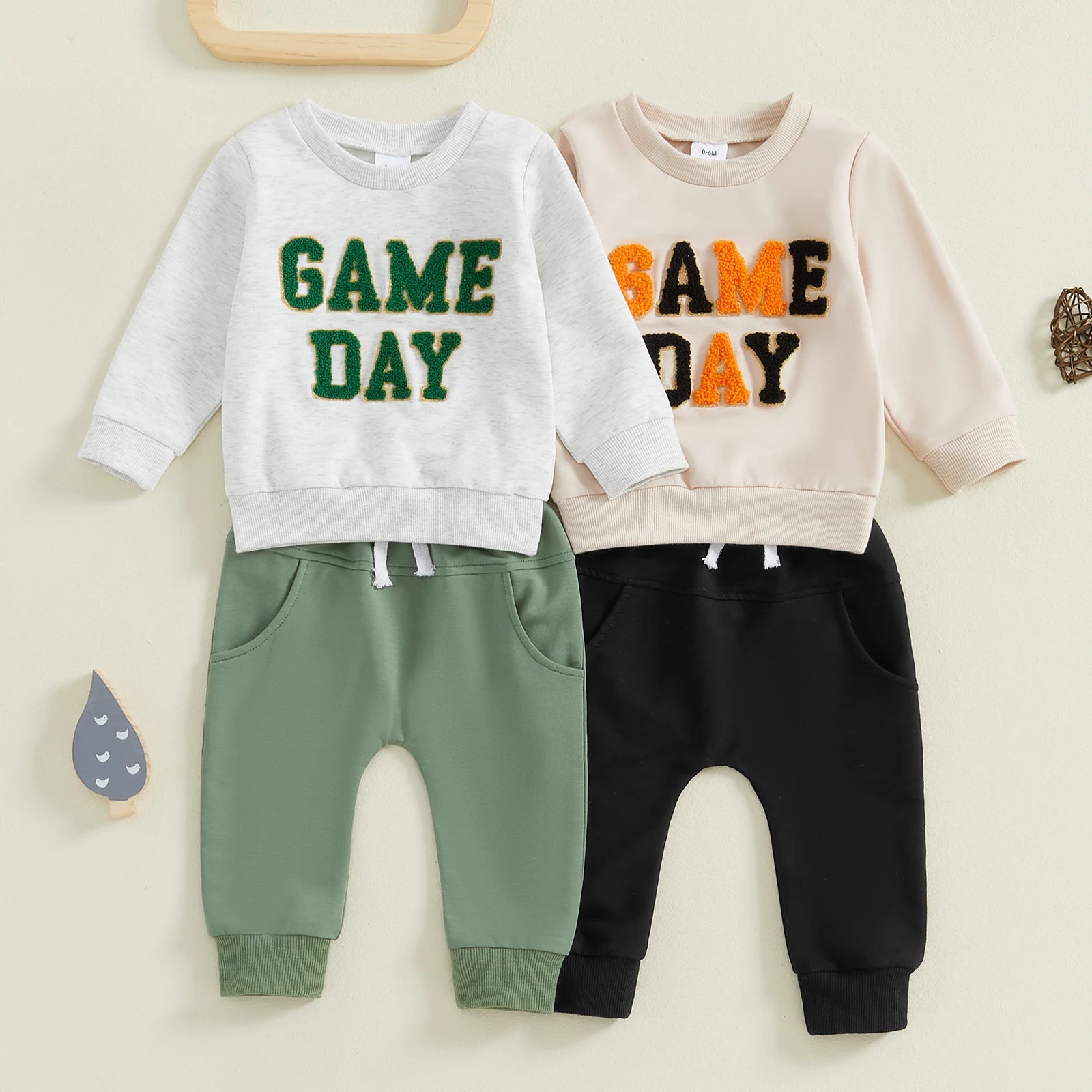 Game Day Fuzzy Letters Outfit