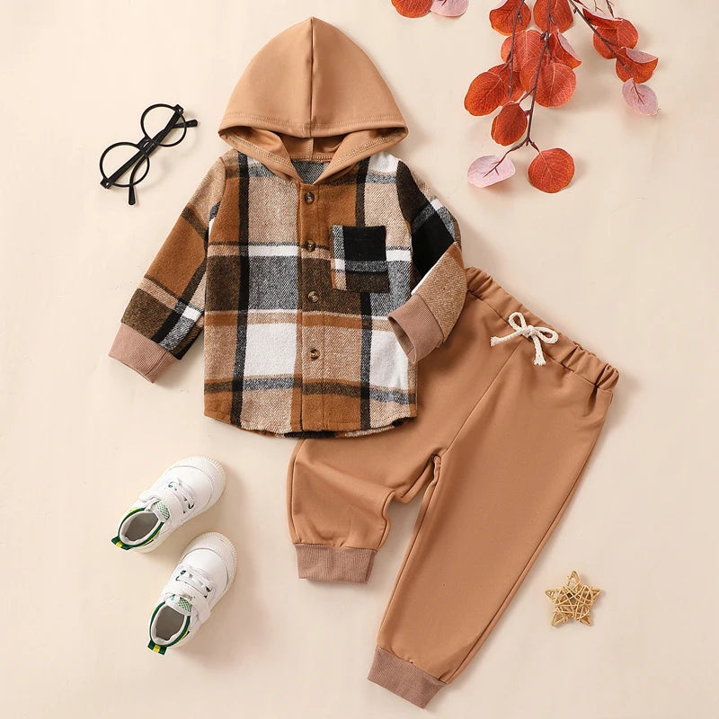 Plaid Parker Hoodie & Pants
