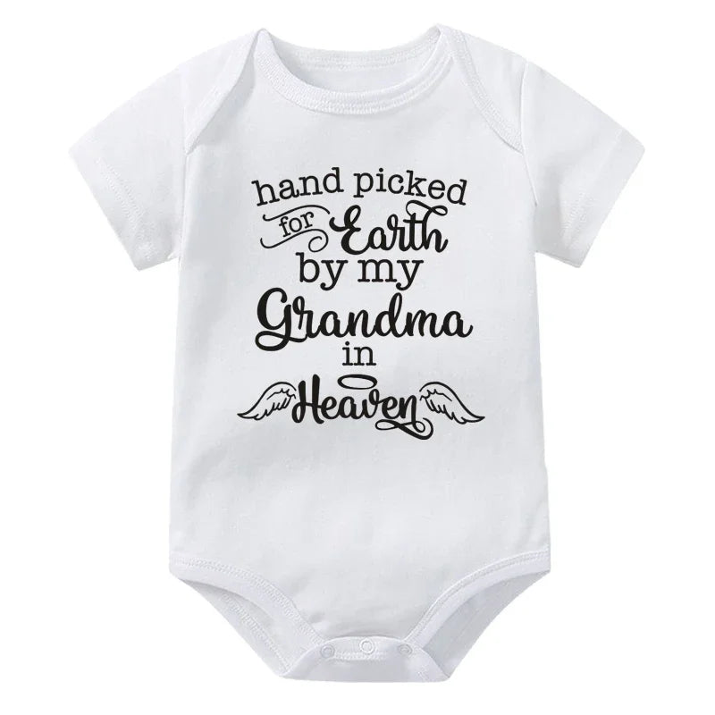 Hand Picked for Earth By My Grandma in Heaven Onesie