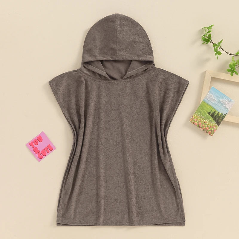 Hooded Solid Swimsuit Cover Up