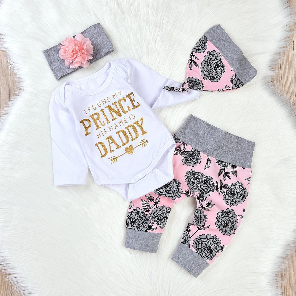 My Prince Is Daddy Outfit Set Clothes for Baby Girl and Toddlers – Bitsy  Bug Boutique