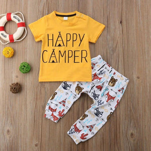 happy camper baby outfit