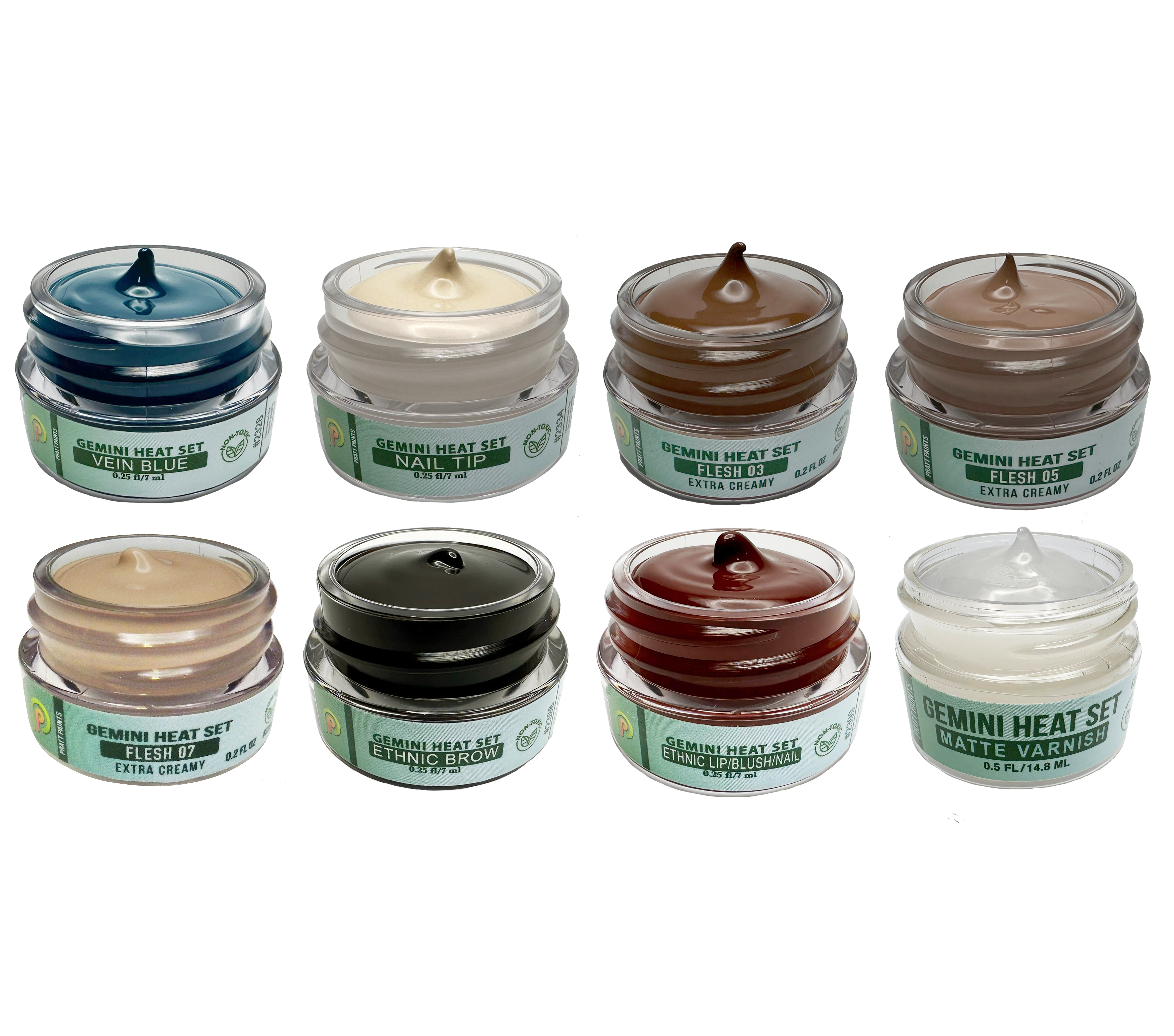 Ethnic Complete Set of EIGHT Custom Gemini™ Heat Set Paints - #7308