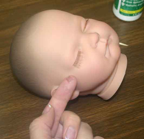 Eyelashes: Clear Thread Lashes for Reborn Babies