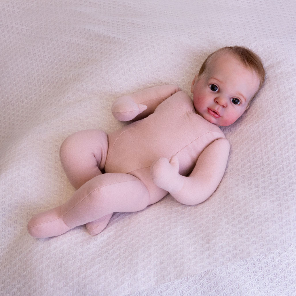 SILICONE Blinkin Girl - Full-Body Silicone (16.5 Reborn Doll Kit) -  Bountiful Baby (DP Creations LLC)