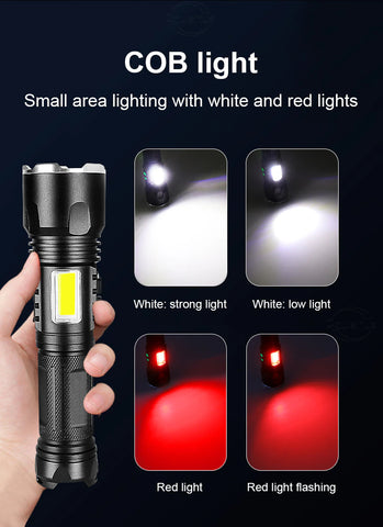 Rechargeable Super Bright Flashlight With PowerBank