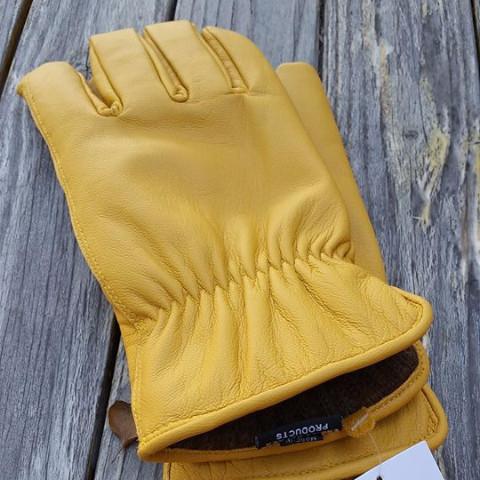 wool lined leather work gloves