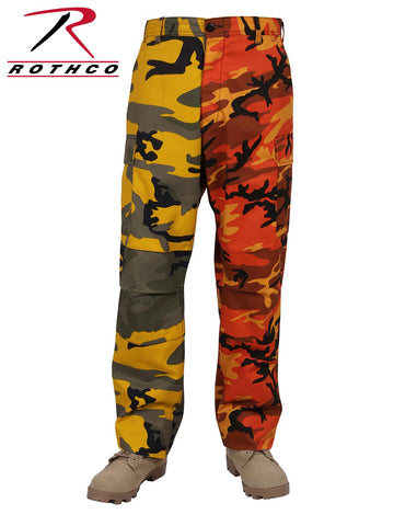 mens yellow camo pants