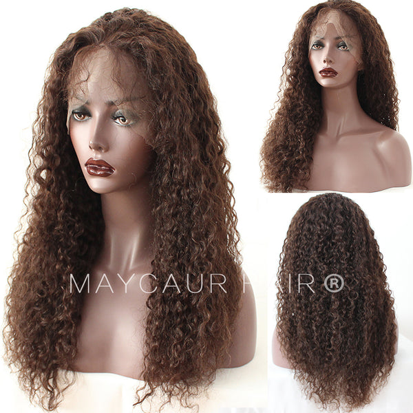 cheap brown curly wig