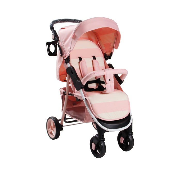 my babiie mb02 pink chevron stroller