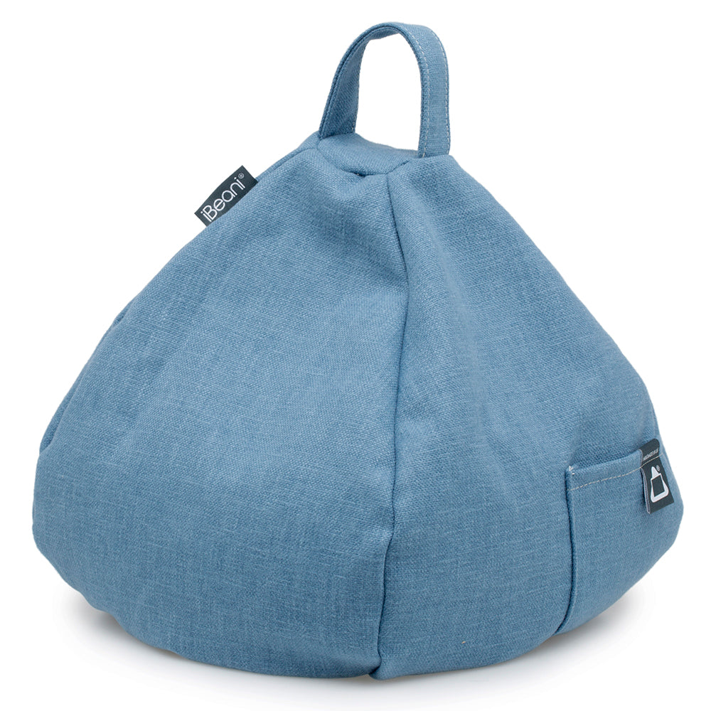 Denim Blue Tablet & iPad Bean Bag Cushion | iBeani