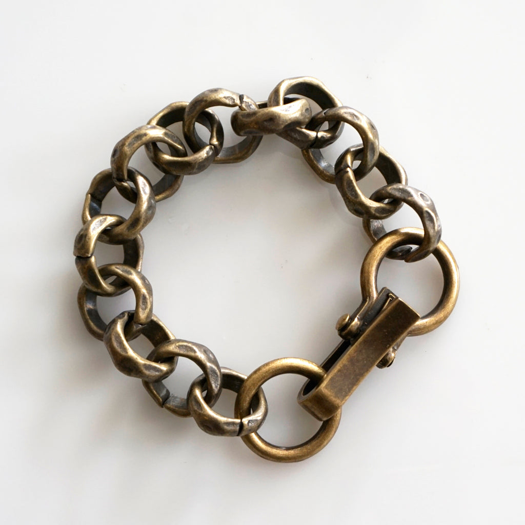 Chain Bracelet  : Antique Gold Brass – maikosuzukijewelry