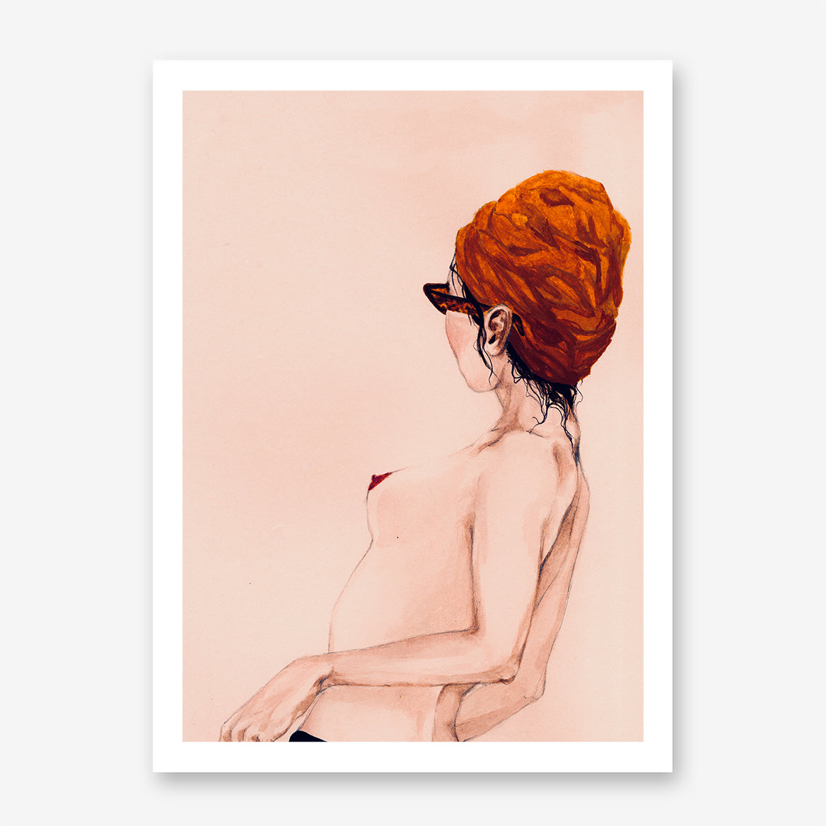 Mom Porn Art Illustration - Attitude Poster Print | Nude woman art prints | Fashion wall art prints â€“  Artstract.co.uk