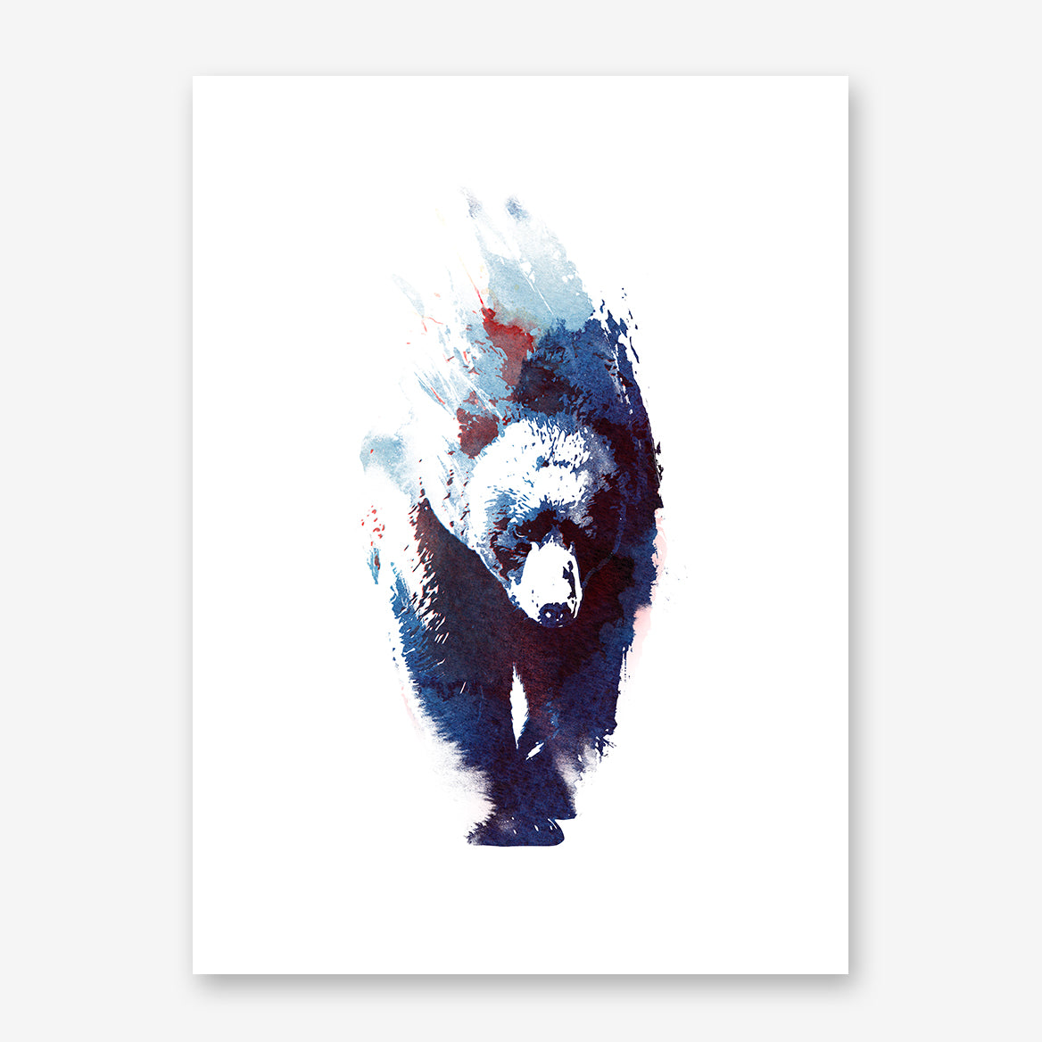 Death run Poster Print | Watercolour print | Illustration bear poster –  