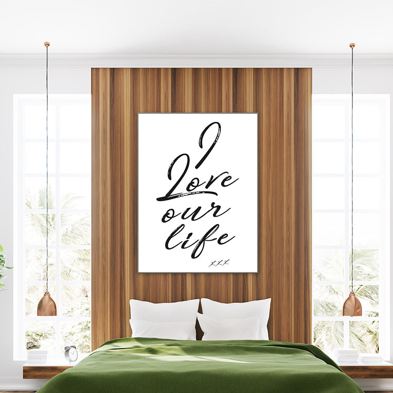 Love Our Life Print| Engagement gift| Anniversary gift| Love wall art –  