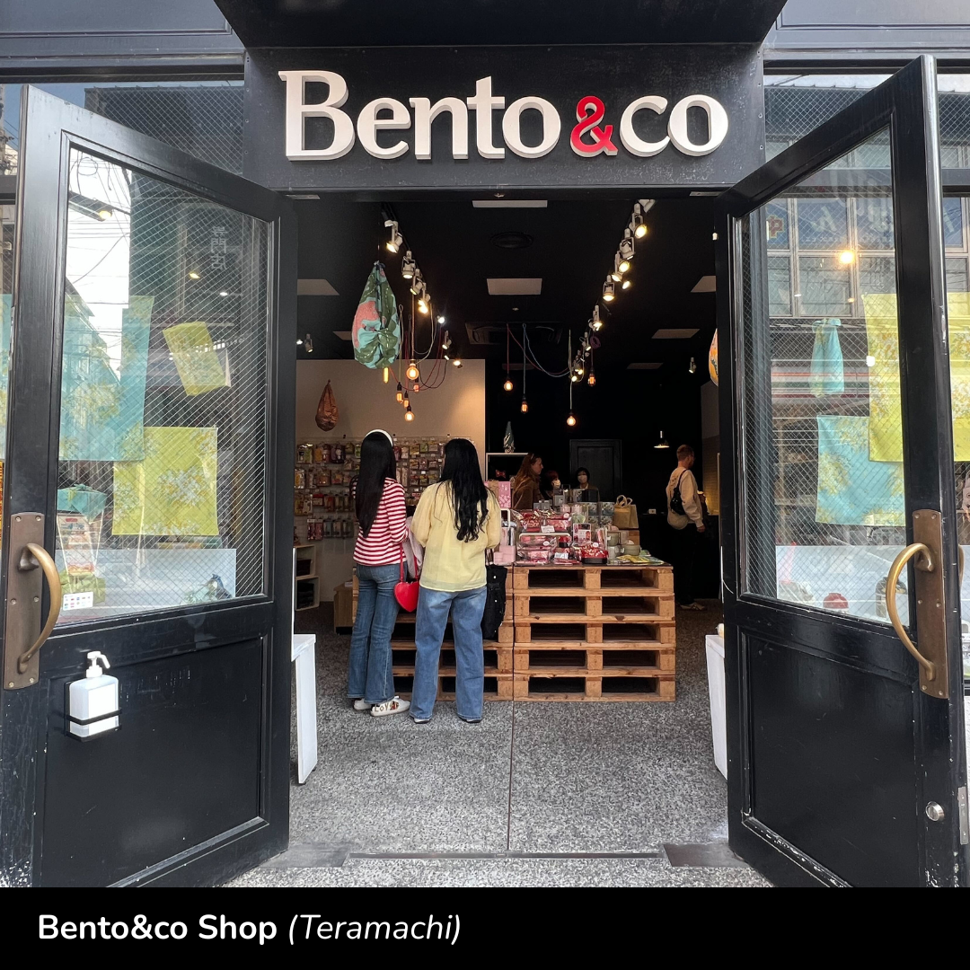 Devanture de la boutique Bento&co à Kyoto