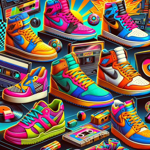 High Top Sneakers - High Top 80s Shoes