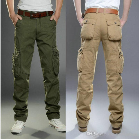 men wearing cargo pants