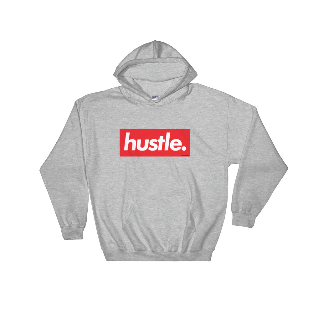 hustle. Hoodie Sweatshirt (Black, White or Grey)