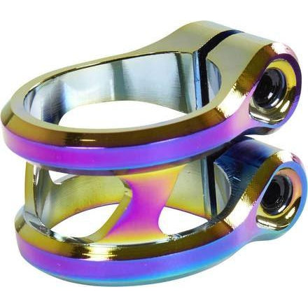 Ethic DTC Sylphe Rainbow Neochrome Double Clamp (34.9mm) HIC Oversized