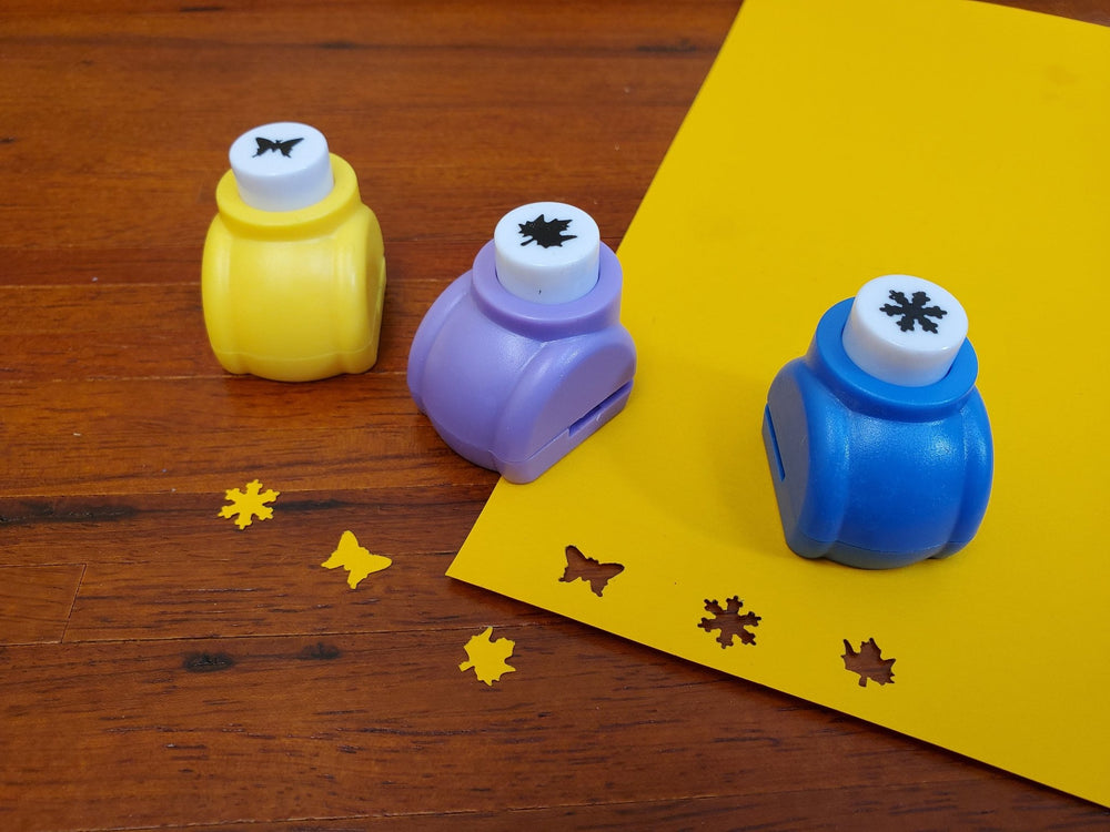 3 Paper Punches Minis for Miniature Flowers Scrapbooking Stamping Star  Snowflake - Miniature Crush