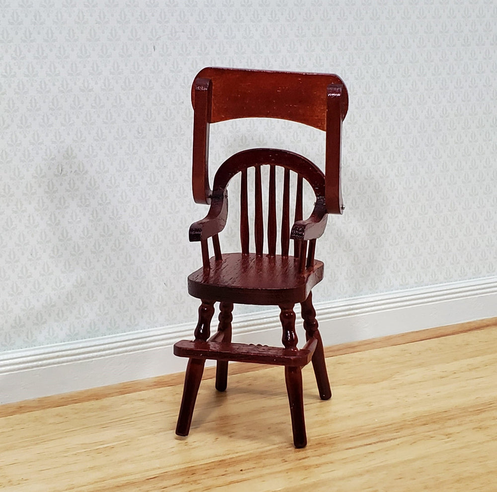 DOLLS HOUSE 1/12th Scale, Nursery Lemon High Chair, Hand Crafted Miniature  