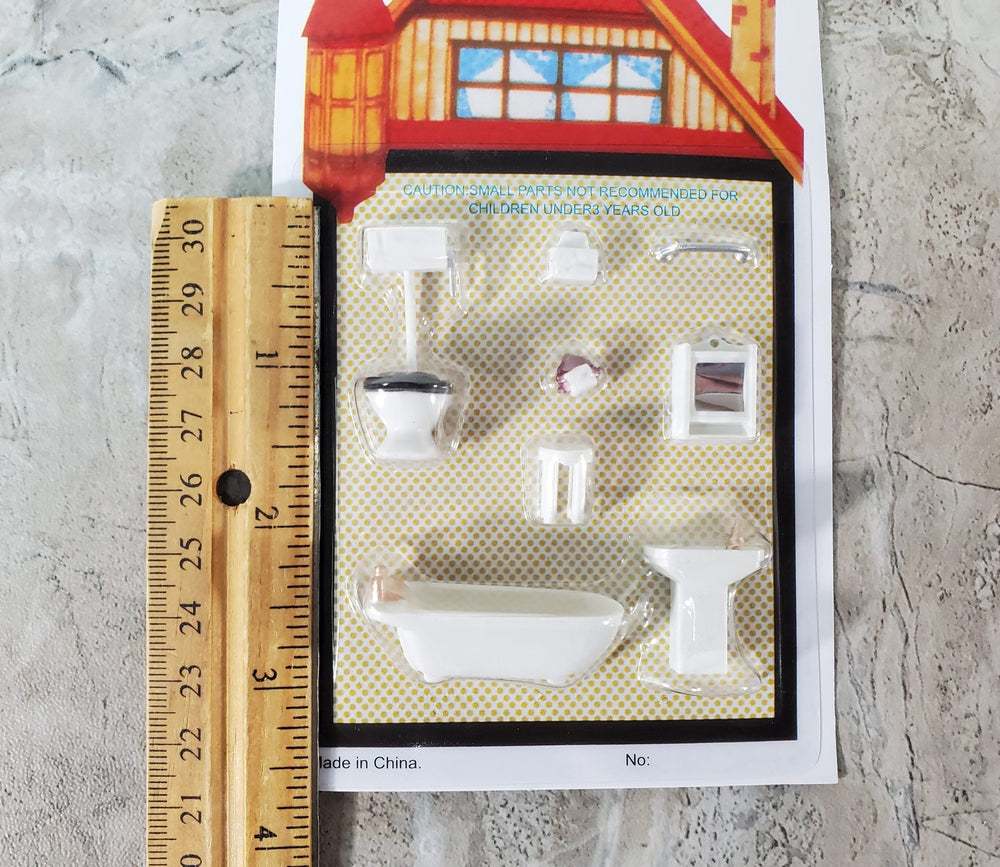 Dollhouse Miniature 1/4 Quarter Scale Bathroom Set -  Portugal