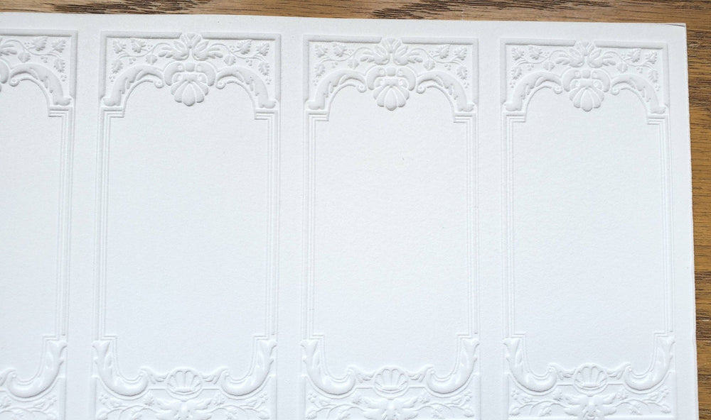 3xmini 1/12 1/6 Scale Doll House Wall Panel Diy Wooden Furniture Supplies S  White