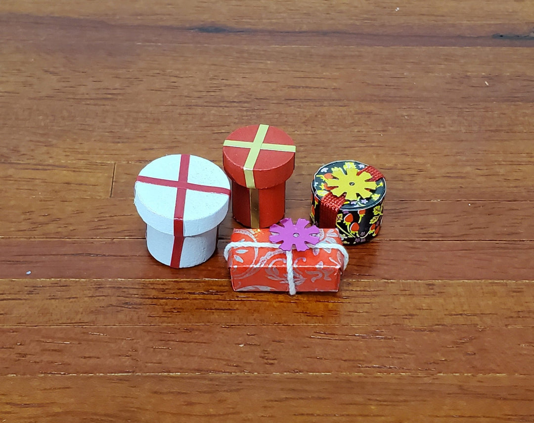 Dollhouse Boxed Wrapping Paper Christmas Rolls 1:12 Scale Miniatures  Accessories