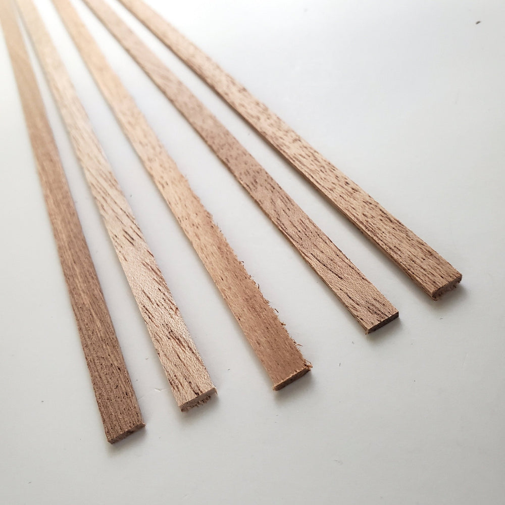 Mahogany Wood Strips 10 Pieces 1/16 X 1/4 X 6 Long Crafts Models Miniatures  