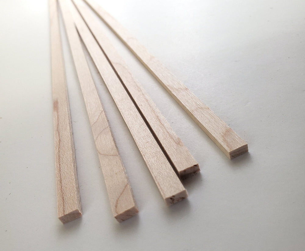 Walnut Wood Strips 1/8 x 1/4 x 18 Long Crafts Models Building 5 Pieces