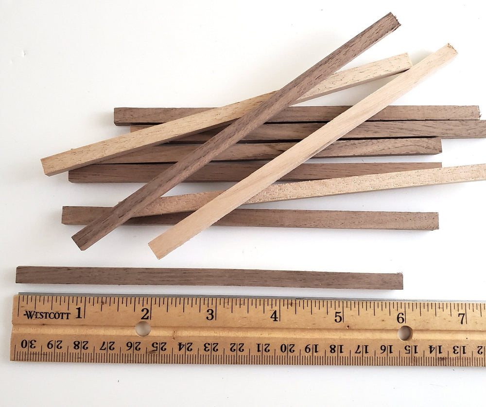 Cherry Wood Strips 10 Pieces 1/16 x 1/4 x 6 Long Crafts Models Miniatures  