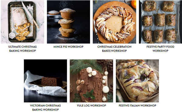 Festive bakery workshop bookings