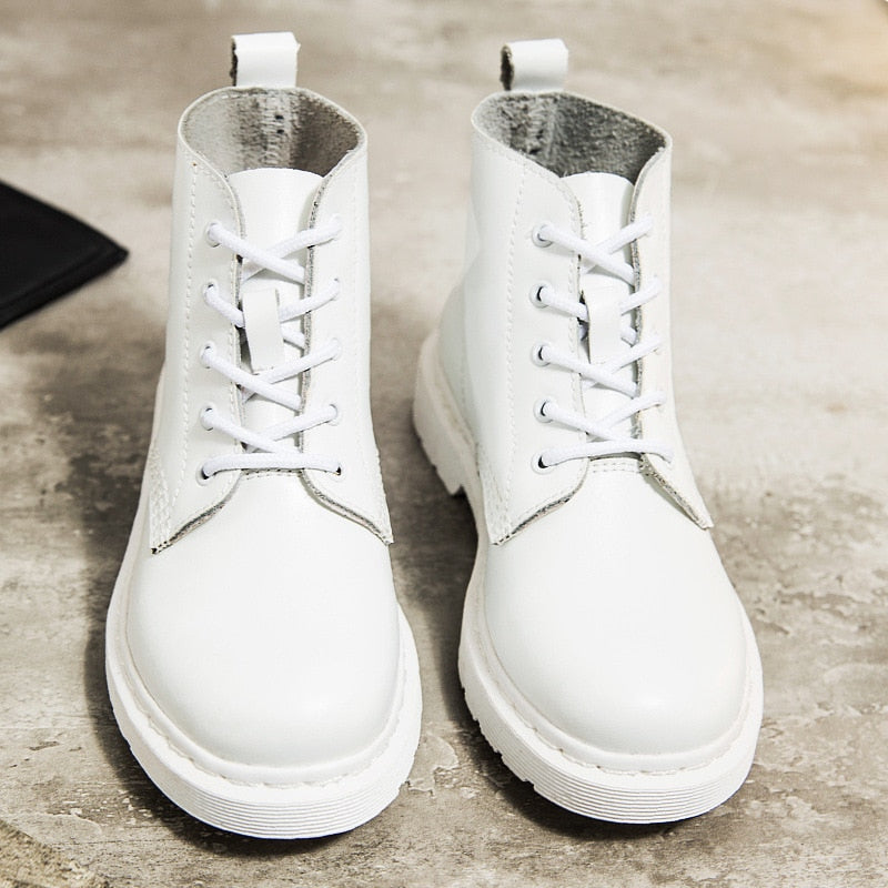 womens white ankle boots