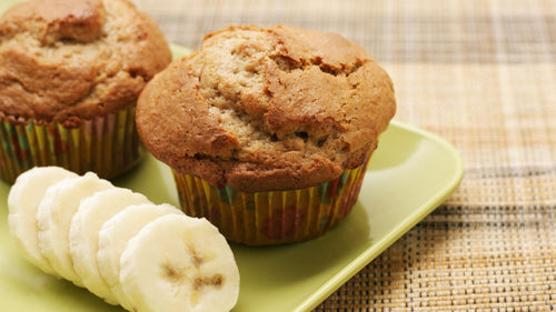 Try a healthy treat with the sweetness of health in a delicious banana muffin recipe.