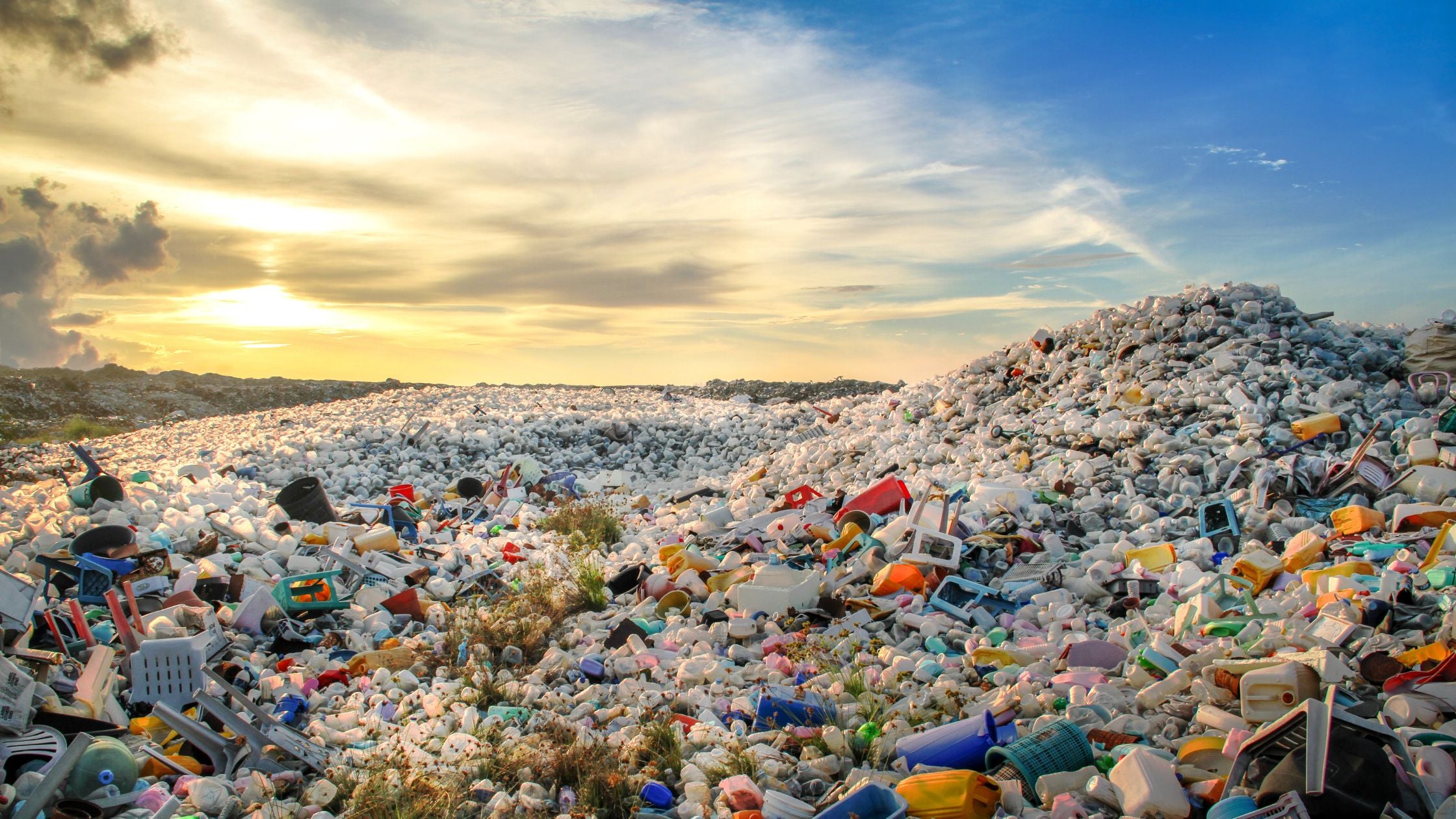 The Earth is littered with plastic waste from other manufacturers.