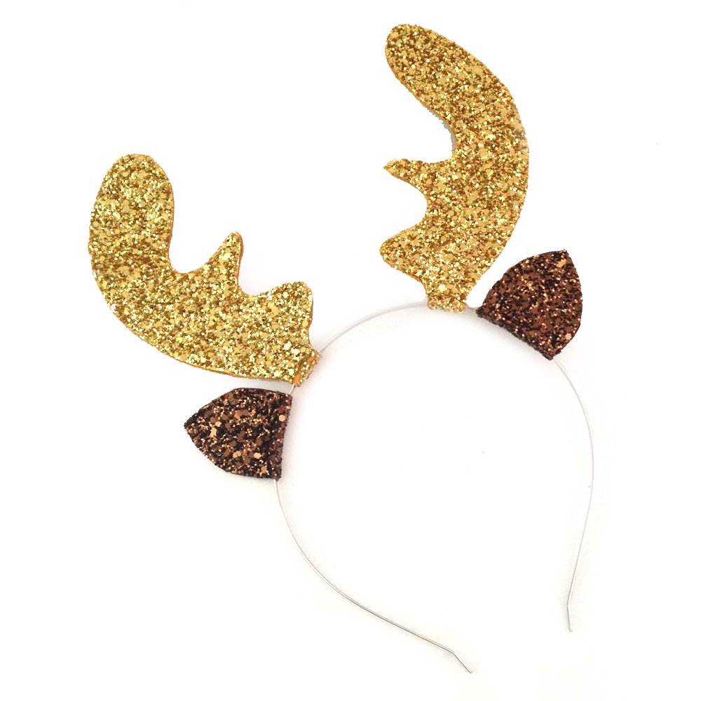 sequin reindeer antlers headband