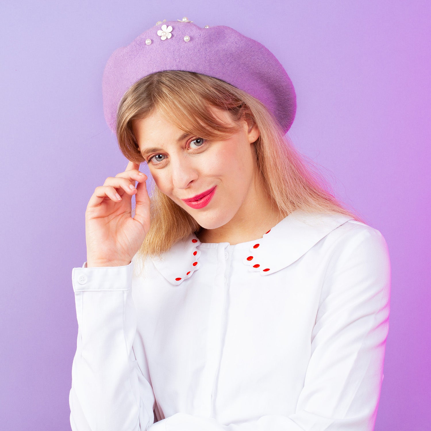 FREYA DAISY BERET – Crown and Glory