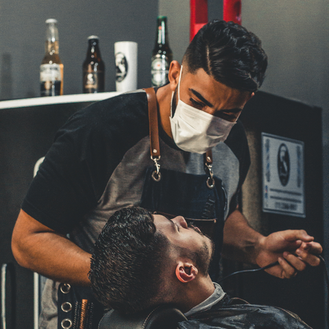 Barber consultation men's hair style