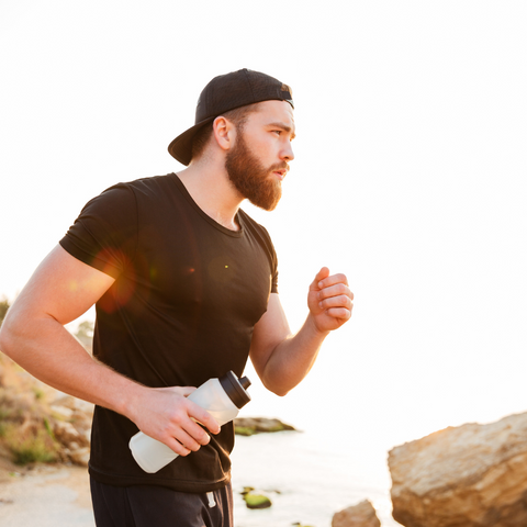 Summer Beard Sweat Sport Running Beach 